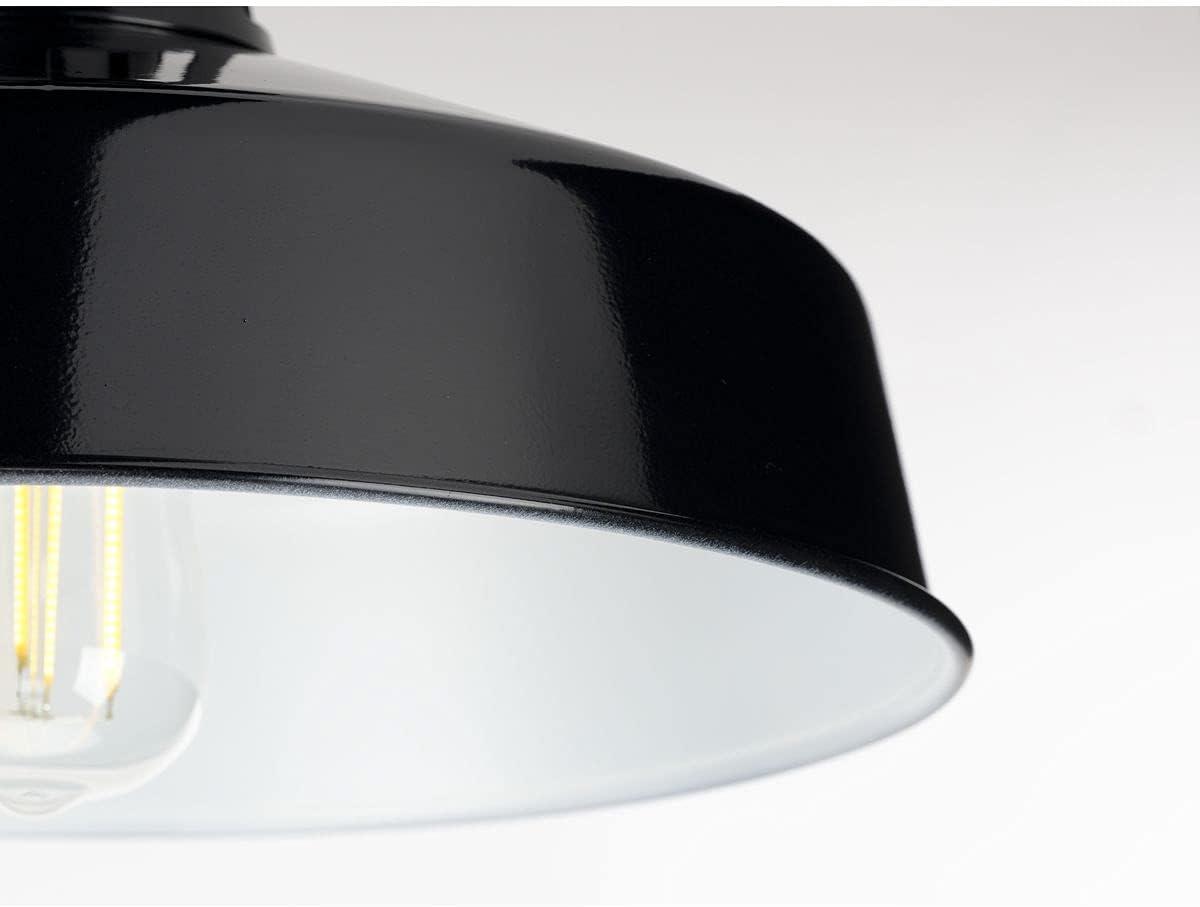 image:imageProgress Lighting Cedar Springs Collection 1Light Farmhouse Outdoor SemiFlush Mount Light NavyBlack