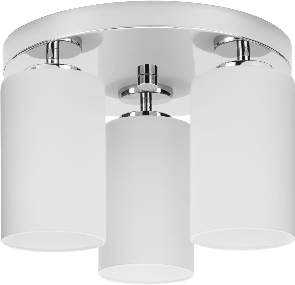 image:imageProgress Lighting Cofield Collection 12 in ThreeLight Polished Chrome Transitional Flush Mount P350238015