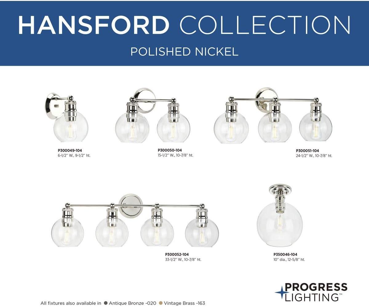 image:imageProgress Lighting Hansford Collection OneLight 10 Flush Mount