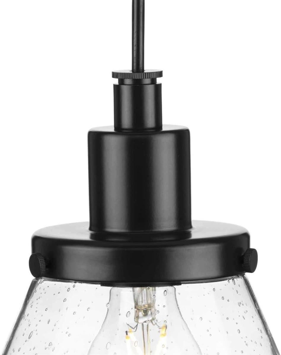 image:imageProgress Lighting Hinton 1 Light Pendant in Farmhouse Style862 Inches Tall and 8 Inches WideMatte Black Finish Traditional InstalMatte Black