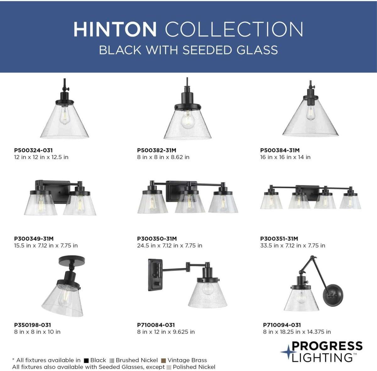 image:imageProgress Lighting Hinton 1 Light Pendant in Farmhouse Style862 Inches Tall and 8 Inches WideMatte Black Finish Traditional InstalMatte Black