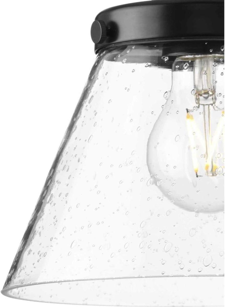 image:imageProgress Lighting Hinton 1 Light Pendant in Farmhouse Style862 Inches Tall and 8 Inches WideMatte Black Finish Traditional InstalMatte Black