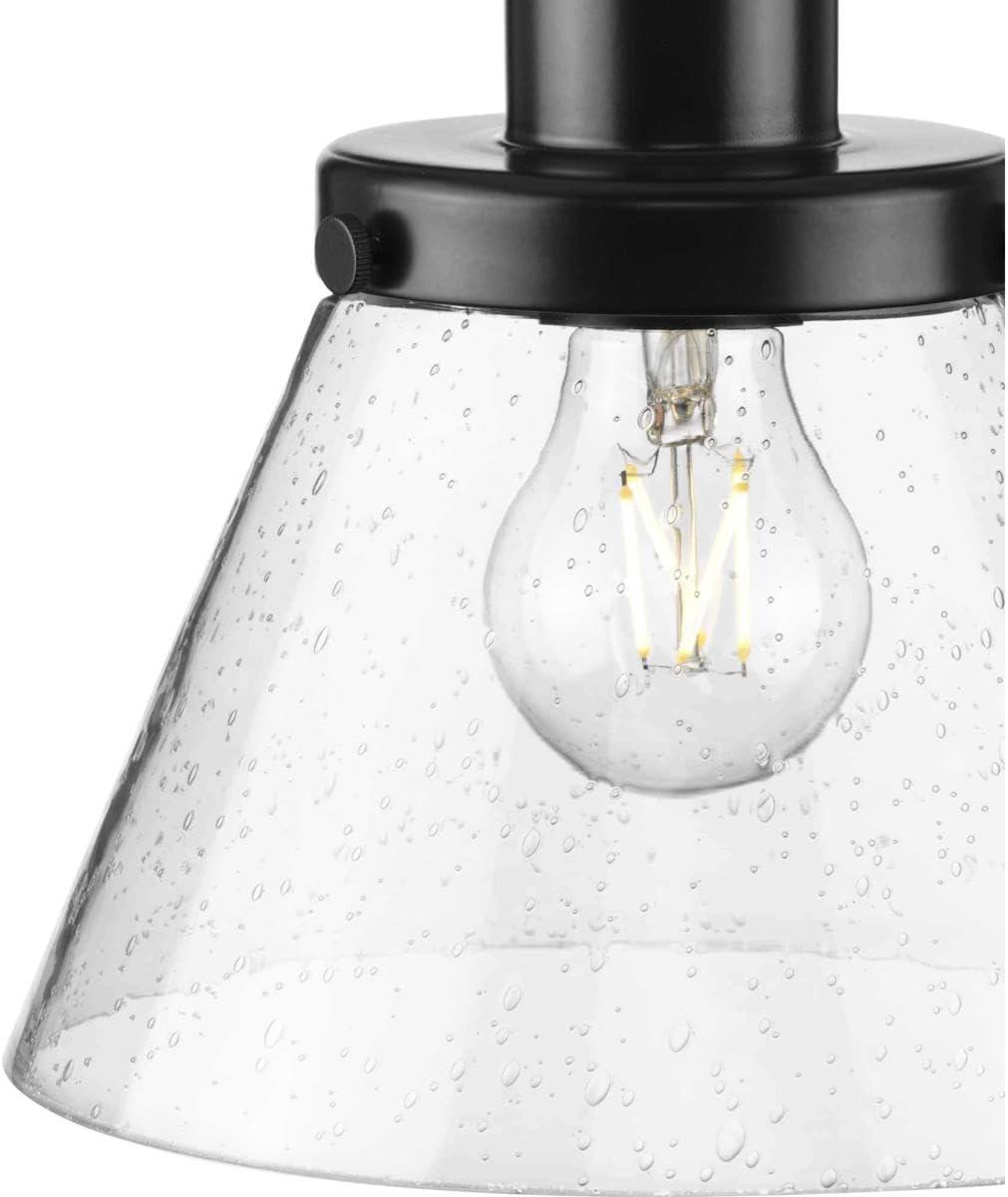 image:imageProgress Lighting Hinton 1 Light Pendant in Farmhouse Style862 Inches Tall and 8 Inches WideMatte Black Finish Traditional InstalMatte Black
