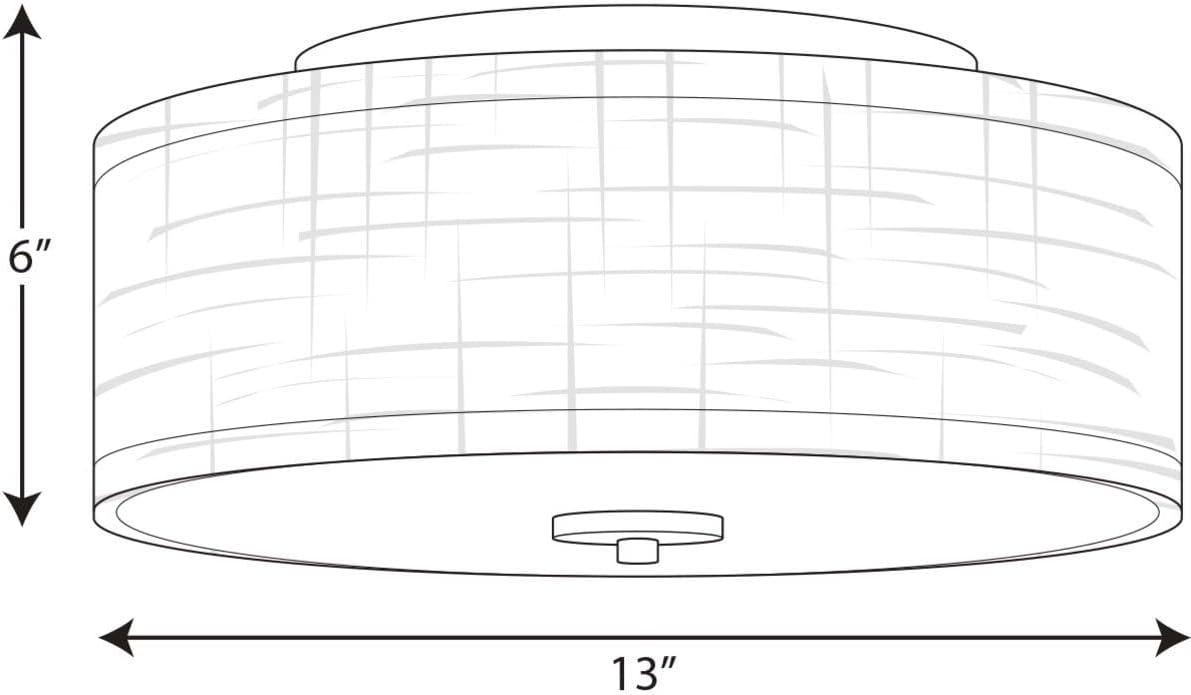 image:imageProgress Lighting Inspire LED Collection OneLight LED Flush Mount Graphite 600x1300x1300