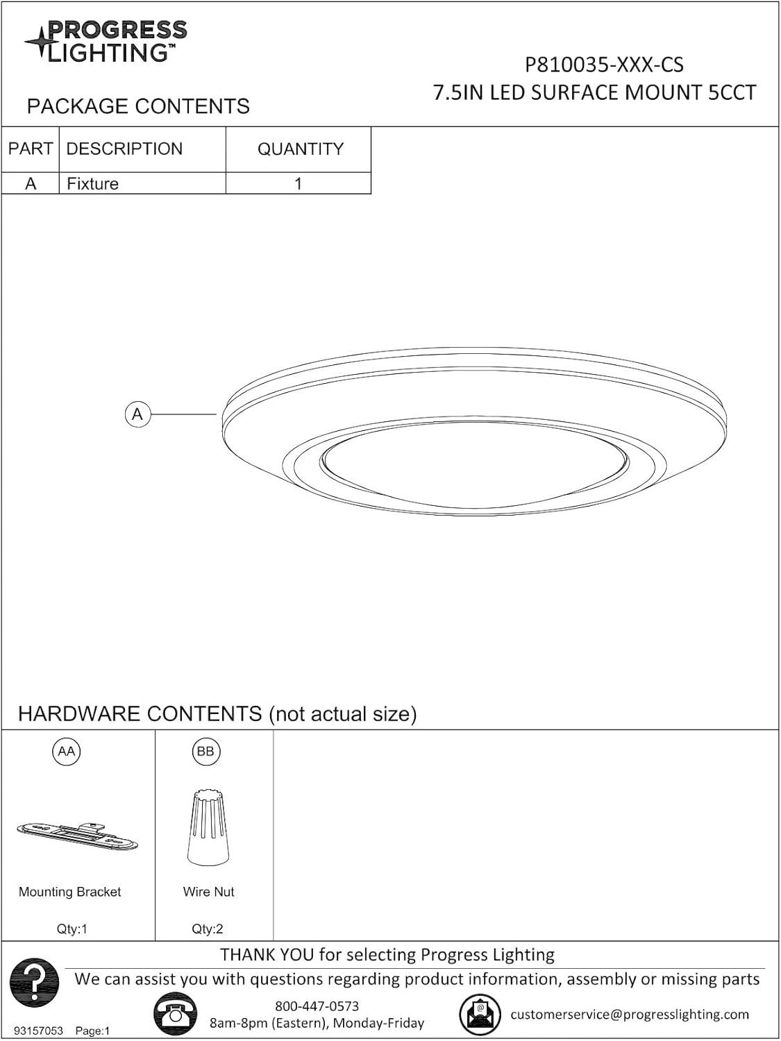 image:imageProgress Lighting Intrinsic Collection 75 in 3000K Integrated LED Recessed Surface Mount Integrated LED Downlight for Living Rooms