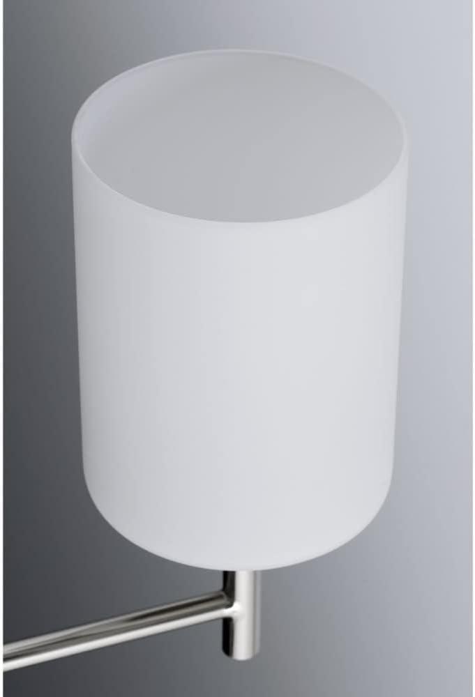 image:imageProgress Lighting P4318104 Replay Collection Etched White Glass Modern Chandelier Light 3Light Polished NickelPolished Nickel