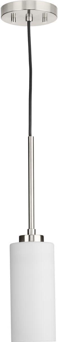 image:imageProgress Lighting P500404163 Cofield Collection 4 in OneLight Vintage Brass Transitional Pendant with Etched White Glass ShadeGray