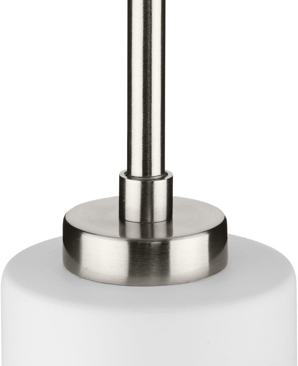 image:imageProgress Lighting P500404163 Cofield Collection 4 in OneLight Vintage Brass Transitional Pendant with Etched White Glass ShadeGray