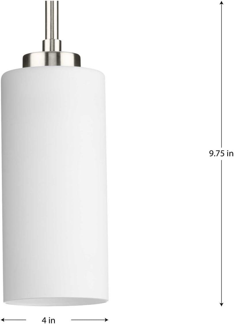 image:imageProgress Lighting P500404163 Cofield Collection 4 in OneLight Vintage Brass Transitional Pendant with Etched White Glass ShadeGray
