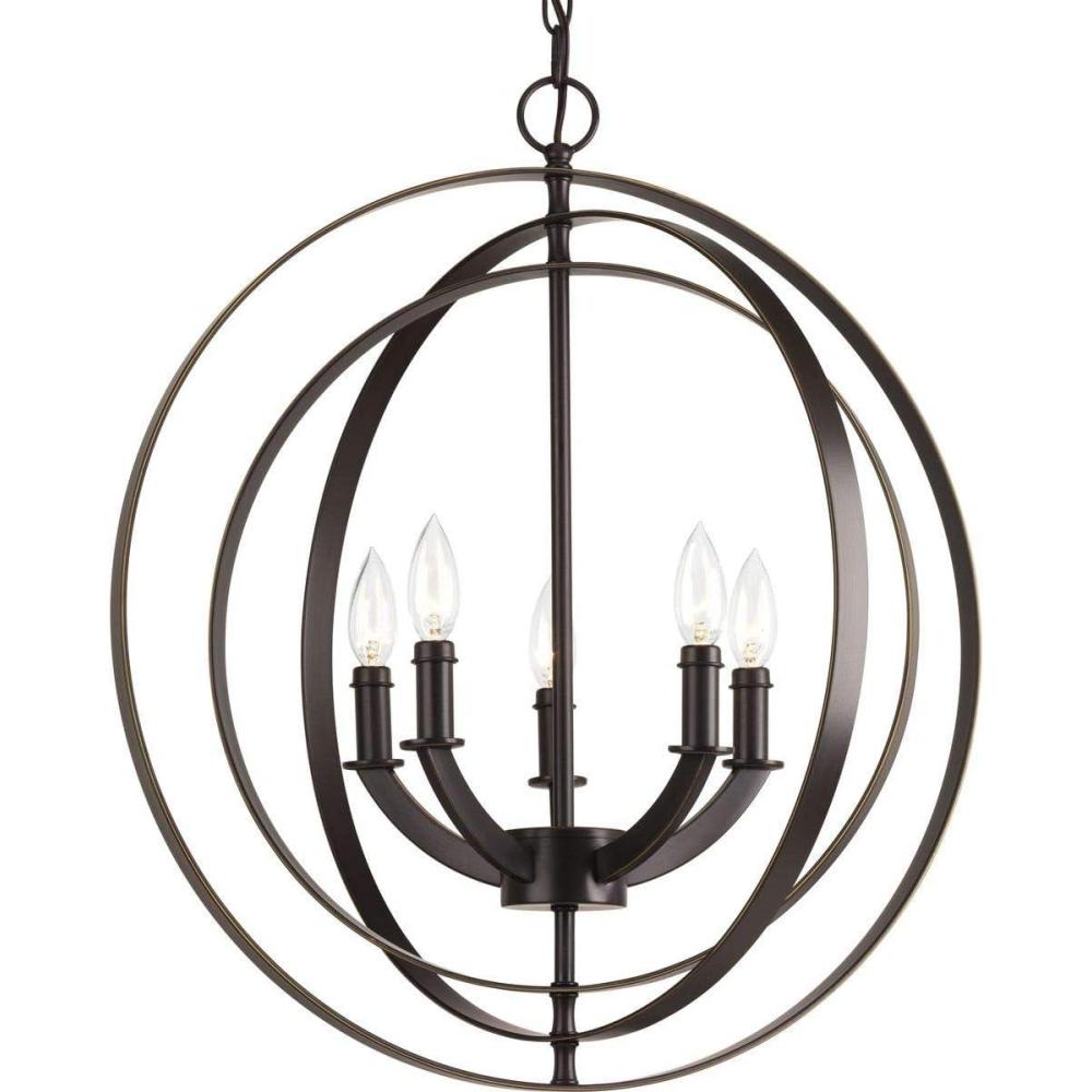 image:imageProgress Lighting Equinox Collection 5Light Antique Bronze New Traditional Sphere Pendant LightBronze