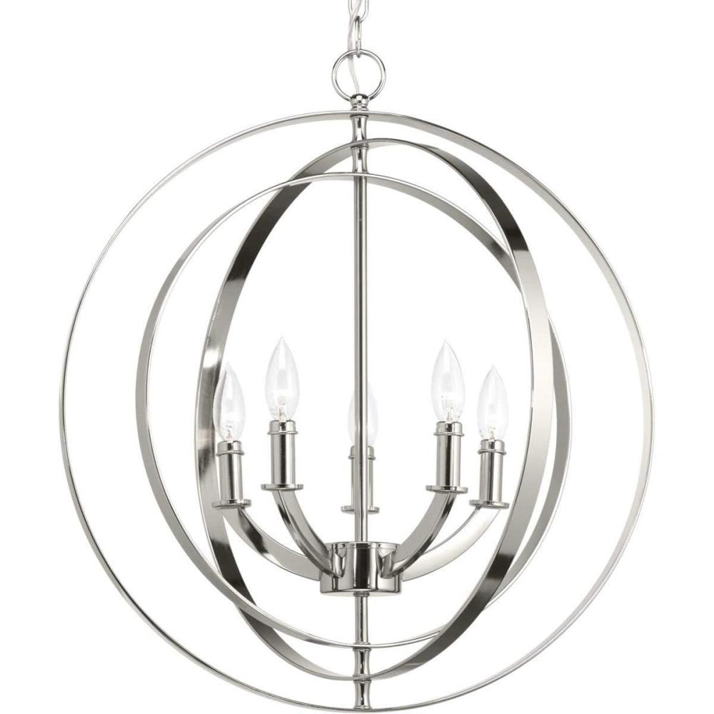 image:imageProgress Lighting Equinox Collection 5Light Antique Bronze New Traditional Sphere Pendant LightNickel