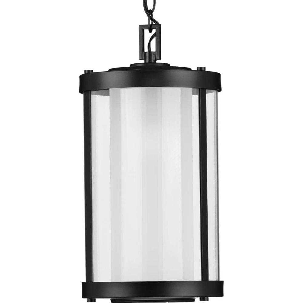 image:imageProgress Lighting Irondale Collection 1Light Clear Glass Craftsman Outdoor Hanging Lantern Light Matte Black