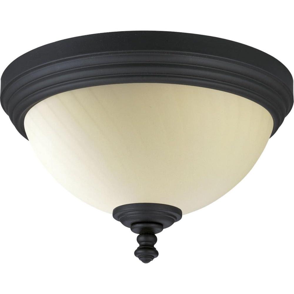 image:imageProgress Lighting P283280 2Light ClosetoCeiling Fixture Forged Black