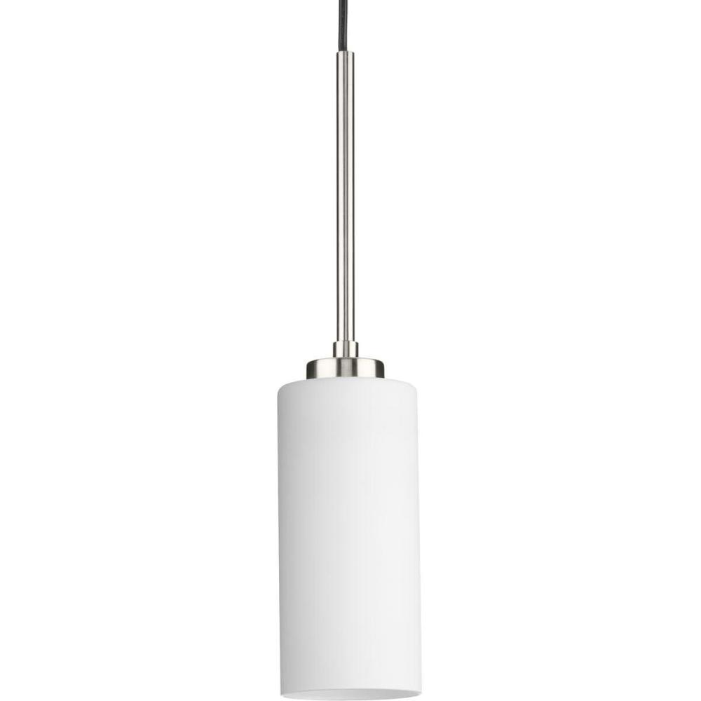 image:imageProgress Lighting P500404163 Cofield Collection 4 in OneLight Vintage Brass Transitional Pendant with Etched White Glass ShadeGray