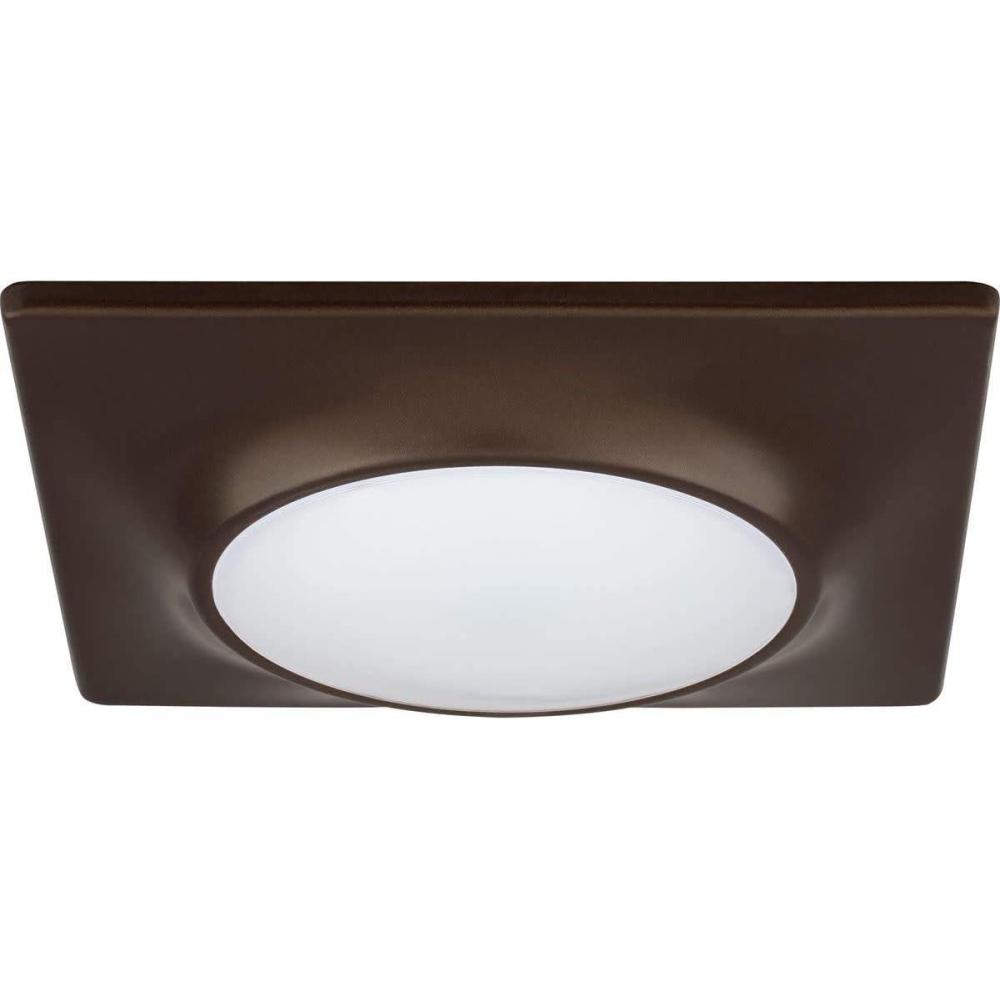 image:imageProgress Lighting P80272030K9AC1L10 Square Flush MountRecessed LED Fixture 7 14Antique Bronze