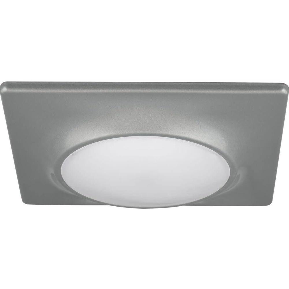image:imageProgress Lighting P80272030K9AC1L10 Square Flush MountRecessed LED Fixture 7 14Metallic Gray