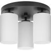 Cofield Collection 12 in. Three-Light Matte Black Transitional Flush Mount (P350238-31M)