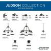 Judson Collection 1-Light 8 in. Antique Bronze Semi-Flush Light