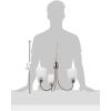 Progress Lighting Gather Collection 3-Light Etched Glass Traditional Chandelier Light Antique Bronze(Brushed Nickel)