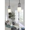 Progress Lighting Goodwin Collection Four-Light Matte Black Modern Farmhouse Hall & Foyer Light (P500411-31M)(Matte Black)