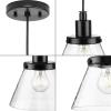 Progress Lighting Hinton – 1 Light Pendant in Farmhouse Style-8.62 Inches Tall and 8 Inches Wide-Matte Black Finish -Traditional Instal(Matte Black)