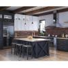 Progress Lighting Hinton – 1 Light Pendant in Farmhouse Style-8.62 Inches Tall and 8 Inches Wide-Matte Black Finish -Traditional Instal(Matte Black)