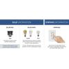 Progress Lighting Hinton Collection 2-Light Clear Seeded Glass Farmhouse Bath Vanity Light Matte Black(Black)