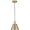 Progress Lighting Hinton Collection One-Light Vintage Brass Modern Farmhouse Pendant (P500383-163)