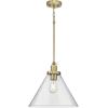 Progress Lighting Hinton Collection One-Light Vintage Brass Modern Farmhouse Pendant (P500384-163)(Vintage Brass)