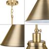 Progress Lighting Hinton Collection One-Light Vintage Brass Modern Farmhouse Pendant (P500385-163)