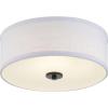 Progress Lighting Inspire LED Collection One-Light LED Flush Mount, Graphite, 6.00×13.00×13.00