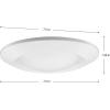 Progress Lighting Intrinsic Collection 7.5 in. 3000K Integrated LED Recessed Surface Mount Integrated LED Downlight for Living Rooms