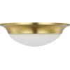 Progress Lighting One-Light 11-1/2″ Etched Glass Flush Mount