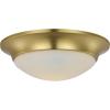 Progress Lighting One-Light 11-1/2″ Etched Glass Flush Mount