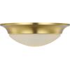 Progress Lighting One-Light 11-1/2″ Etched Glass Flush Mount