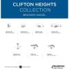 Progress Lighting P350107-31M Clifton Heights Close-to-Ceiling, Matte Black(Brushed Nickel)