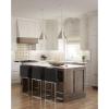 Progress Lighting P350199-009 Transitional One Light Flush Mount from Hinton Collection in Pewter, Nickel, Silver Finish,(Brushed Nickel)