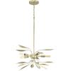 Progress Lighting P350210-176 Leaf, Flower, Fruit Five Light Semi-Flush Conv from Mariposa Collection in Pewter, Nickel, Silver Finish, 13.00 inches(Silver)