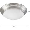 Progress Lighting P3688-20 Med Flush Mount, 1-60-watt, Antique Bronze(Nickel)