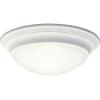 Progress Lighting P3688-20 Med Flush Mount, 1-60-watt, Antique Bronze(White)