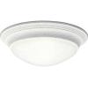 Progress Lighting P3688-20 Med Flush Mount, 1-60-watt, Antique Bronze(White)