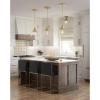Progress Lighting P500382-163 Hinton Collection 8 in. One-Light Brushed Nickel Pendant with Clear Seeded Glass Shade