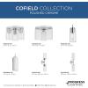 Progress Lighting P500404-163 Cofield Collection 4 in. One-Light Vintage Brass Transitional Pendant with Etched White Glass Shade(Vintage Brass)
