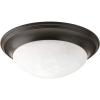 Progress Lighting P3688-20 Med Flush Mount, 1-60-watt, Antique Bronze(Bronze)
