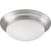 Progress Lighting P3688-20 Med Flush Mount, 1-60-watt, Antique Bronze(Nickel)