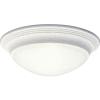 Progress Lighting P3688-20 Med Flush Mount, 1-60-watt, Antique Bronze(White)