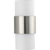 Silva Collection One-Light Brushed Bronze White Linen Shade Pendant (P500398-109)(Brushed Nickel)