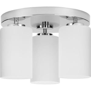 Progress Lighting Cofield Collection 12 in. Three-Light Polished Chrome Transitional Flush Mount (P350238-015)