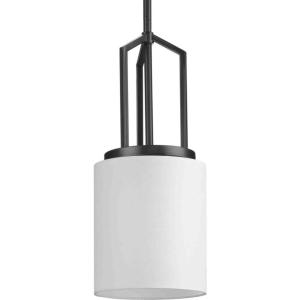 Progress Lighting Goodwin Collection Four-Light Matte Black Modern Farmhouse Hall & Foyer Light (P500411-31M)(Matte Black)