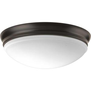 Progress Lighting One-Light 13-1/2″ LED Flush Mount(Antique Bronze)